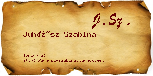 Juhász Szabina névjegykártya