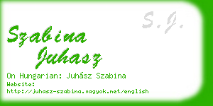 szabina juhasz business card